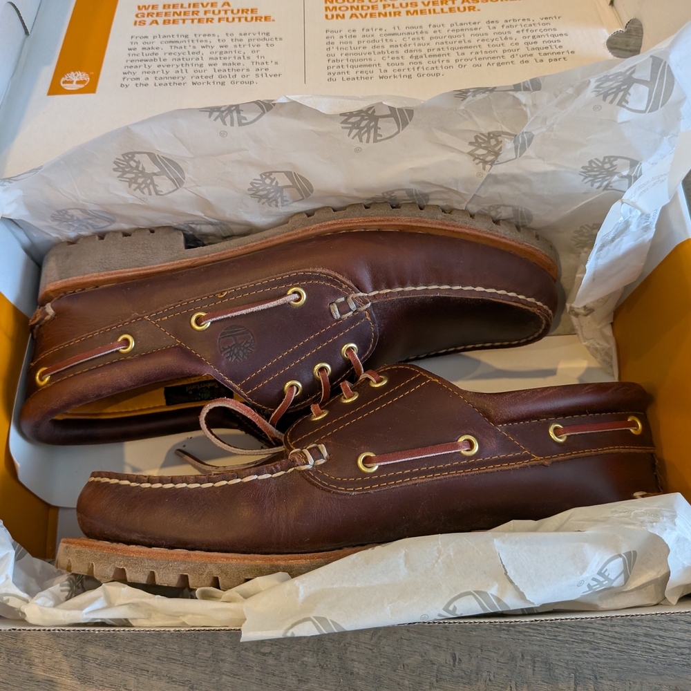 Timberland Men's Dark Brown Boat Shoes